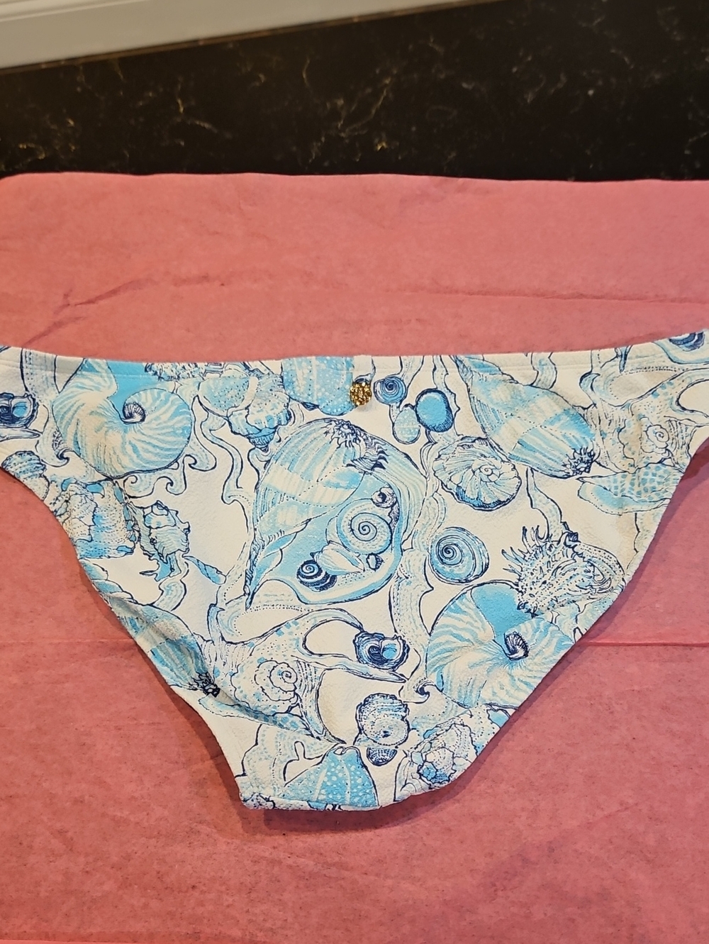 Lilly Pulitzer Blue & White Seashell Bikini Two-Piece - Picture 8 of 12